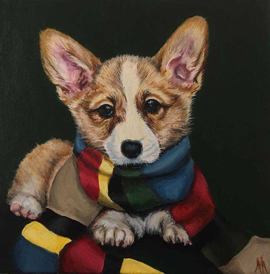 I Paint Harry Potter Themed Pet Portraits I Paint Harry Potter Themed Pet Portraits