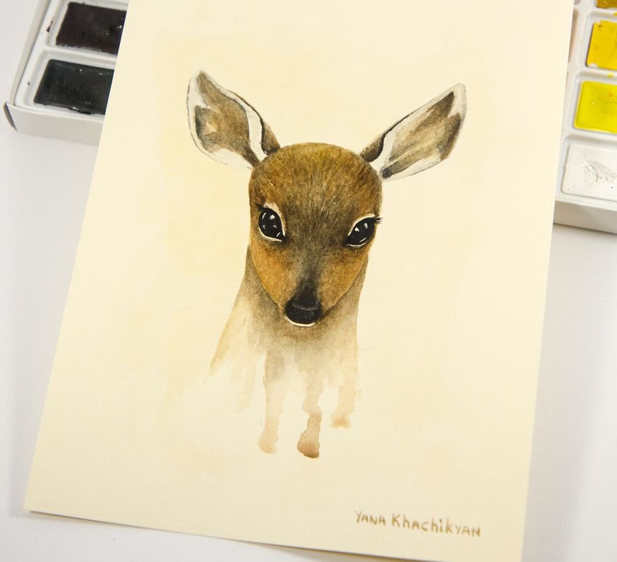 Beautiful Watercolor Animals Drawn By Russian Artist Yana Khachikyan Beautiful Watercolor Animals Drawn By Russian Artist Yana Khachikyan