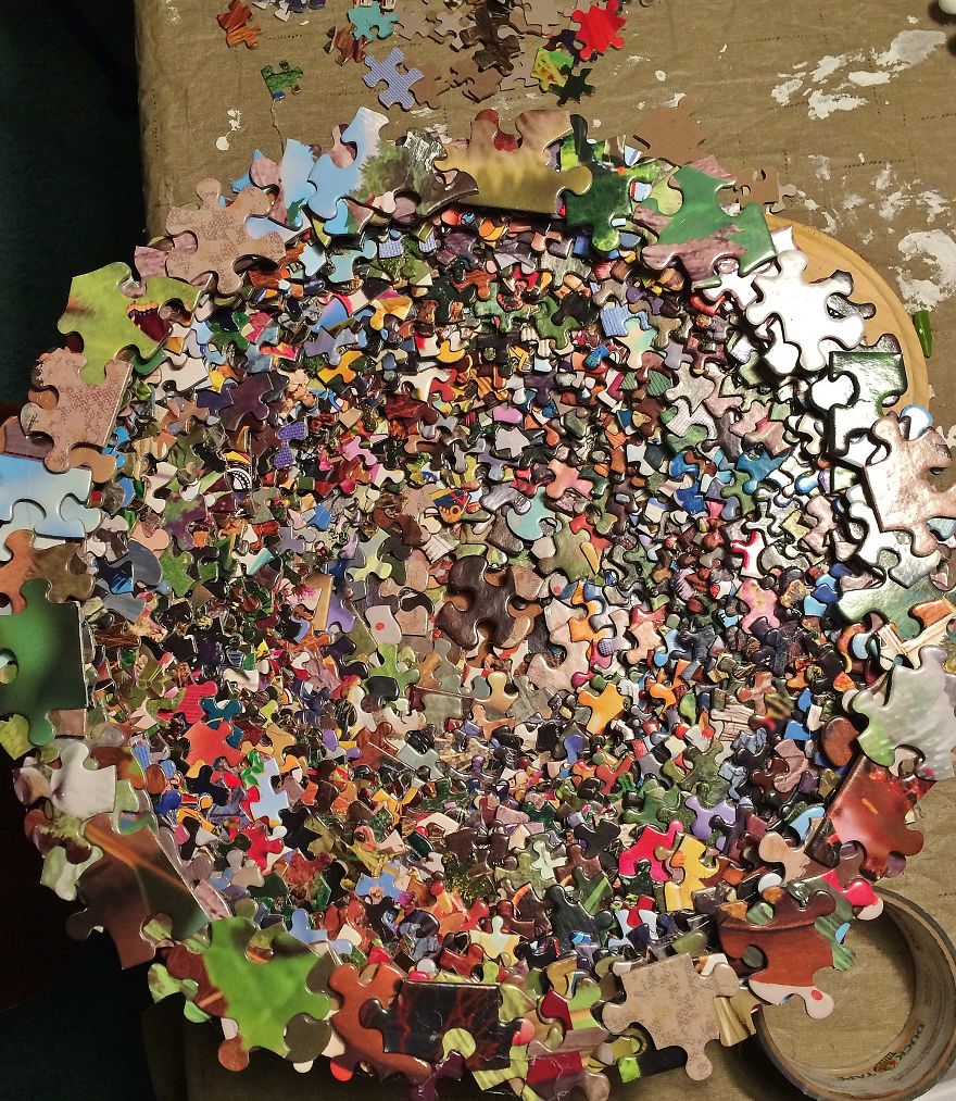 A Bowl Made From Puzzle Pieces Inspired By Charlie And The Chocolate Factory
