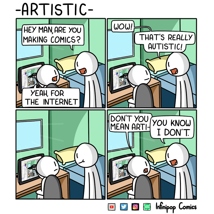 Infinipop Comics: A Comic-Maker's Journey.
(I Spent Too Much Time Making These And I Really Hope You Like Them)