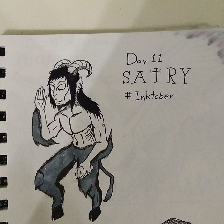 I Illustrated 31 Monsters From Many Cultures, Folklore And Myths In Inktober