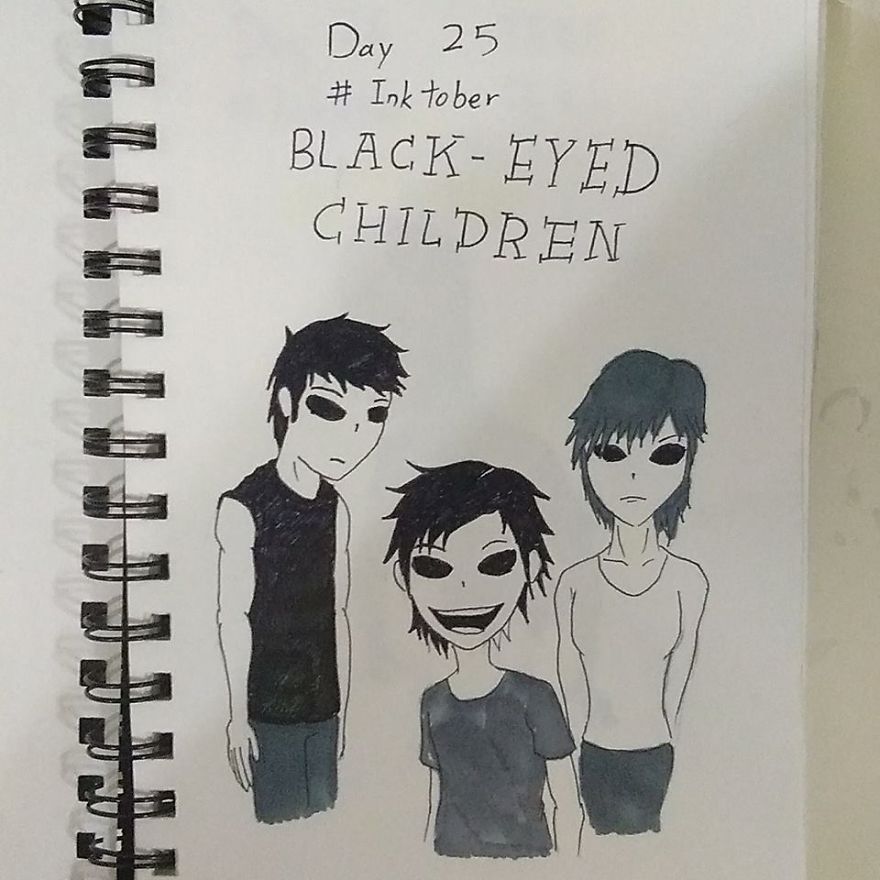 I Illustrated 31 Monsters From Many Cultures, Folklore And Myths In Inktober