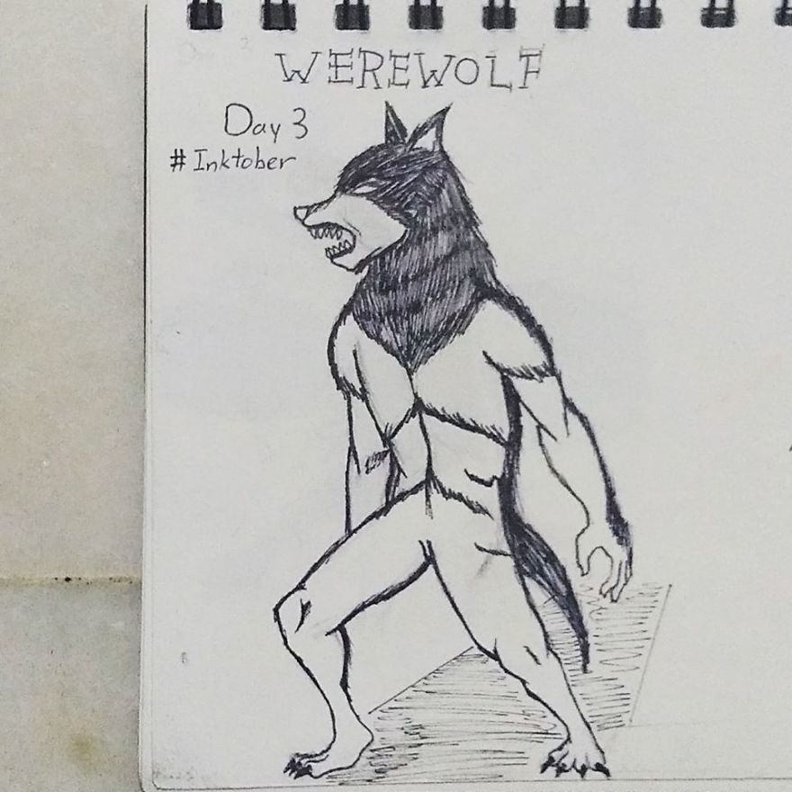 I Illustrated 31 Monsters From Many Cultures, Folklore And Myths In Inktober