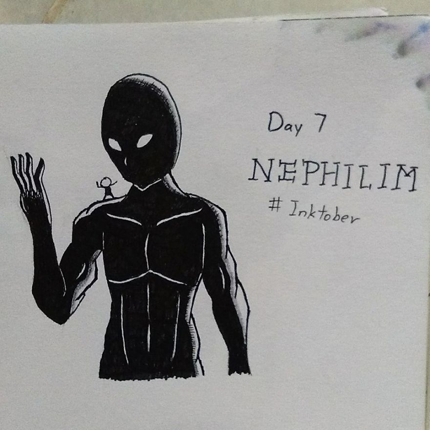 I Illustrated 31 Monsters From Many Cultures, Folklore And Myths In Inktober