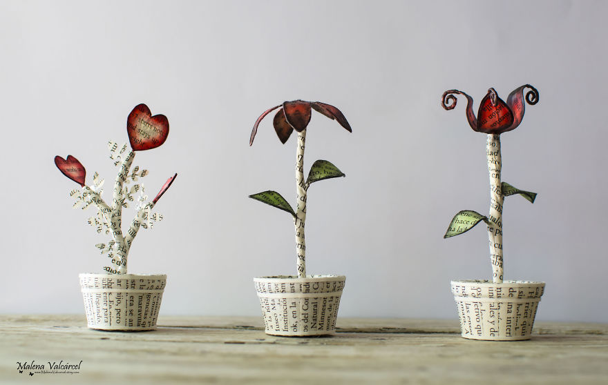 I Make Paper Miniatures And Incorporate Some Of Them To My Book Sculptures