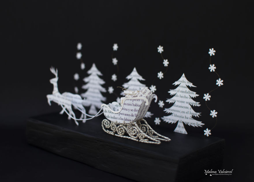 I Make Paper Miniatures And Incorporate Some Of Them To My Book Sculptures