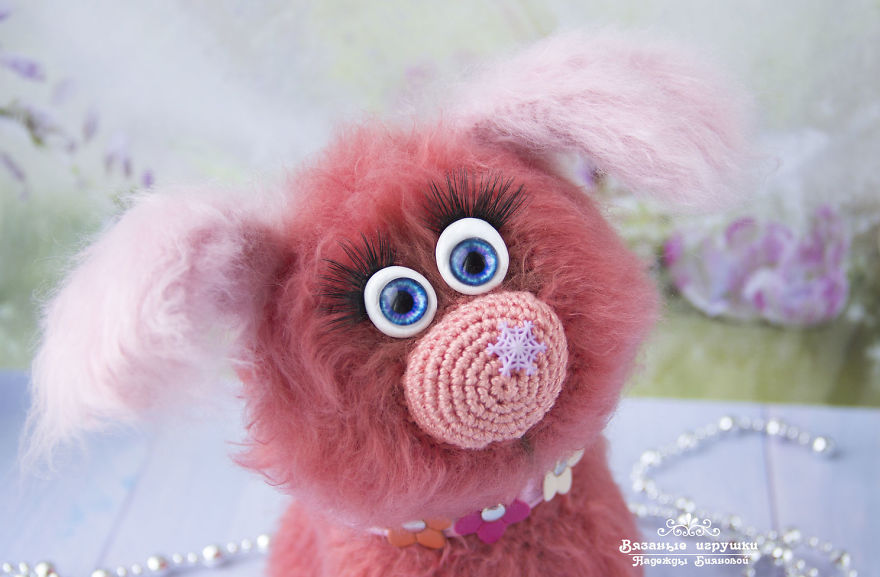 New Year Symbol: Fluffy Crocheted Dogs By Nadezhda Bianova