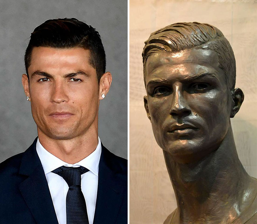 Christiano Ronaldo Can Breathe With Relief Cause He Finally Got A Bust That Looks Like Him Christiano Ronaldo Can Breathe With Relief Cause He Finally Got A Bust That Looks Like Him