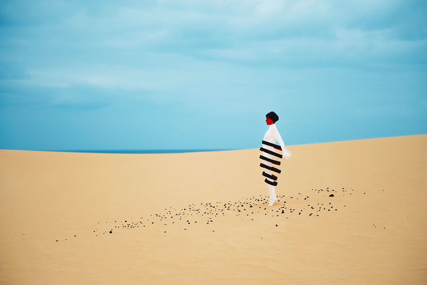 I Made Costumes And Flew To An Island To Make Surreal Space Selfportraits