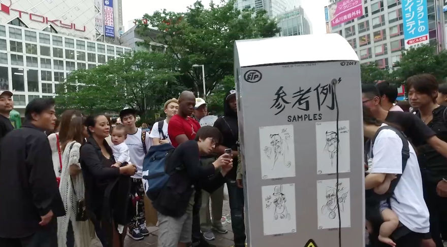 I Built A Drawing Vending Machine On My Trip To Japan