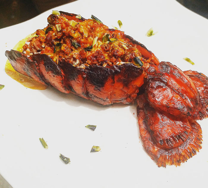 Stuffed Lobster Tail Soap Art