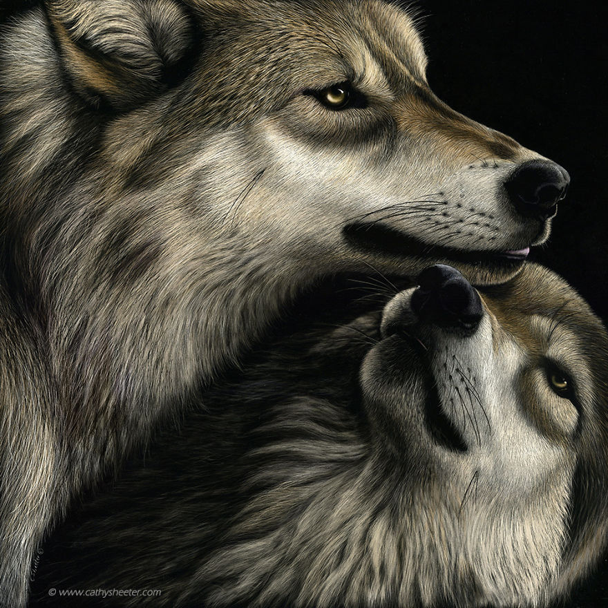 I Create Hyper-Realistic Scratch Drawings On An Ink Coated Board I Create Hyper-Realistic Scratch Drawings On An Ink Coated Board