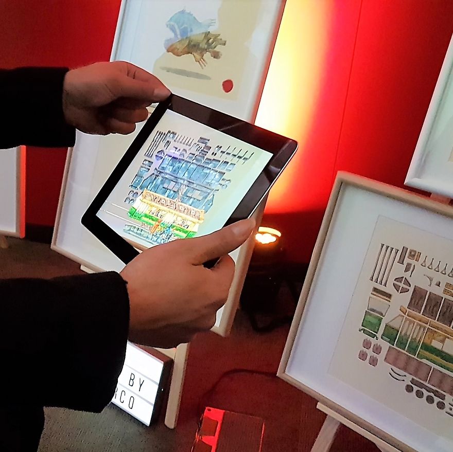 I Create Art And Stories That Come To Life From The Canvas Through Augmented Reality