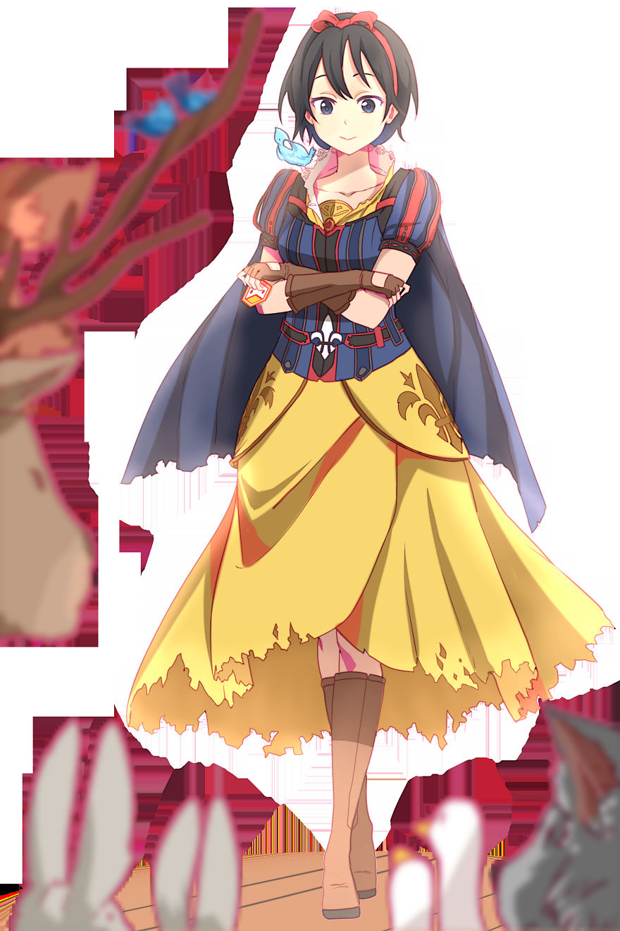 What If Disney Cartoons Were Anime? Artist Shows What It Would Look Like In Incredible Illustrations