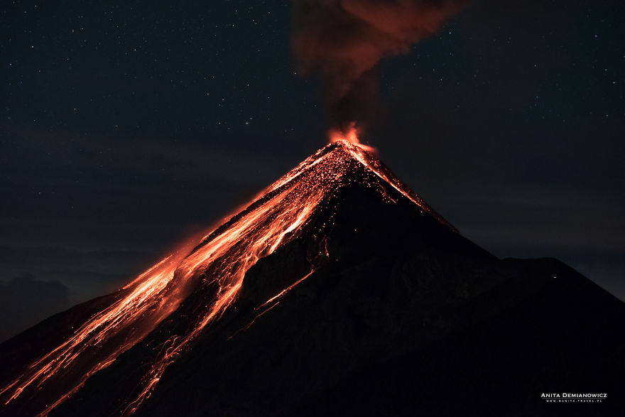 I Captured The Beauty Of The Volcano Fuego During The Eruption I Captured The Beauty Of The Volcano Fuego During The Eruption