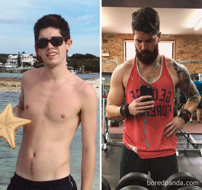 Traded In A Starfish And A Happy Trail For A Beard And Some Dumbbells