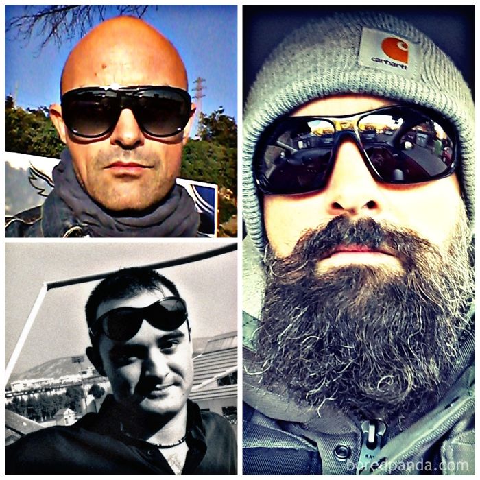 Hair And No Beard, No Hair And No Beard, Beard And No Hair😂