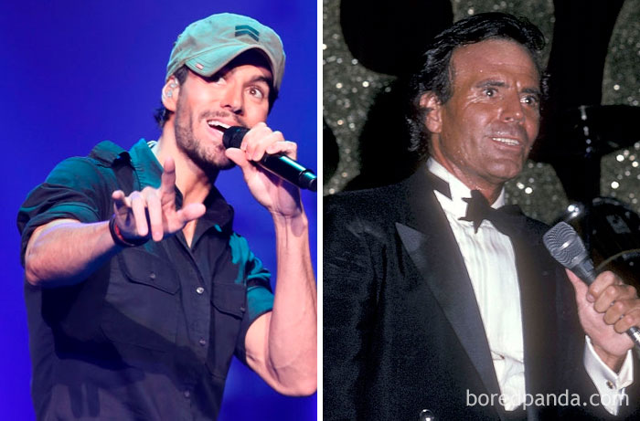 Enrique Iglesias And Julio Iglesias At Age 42