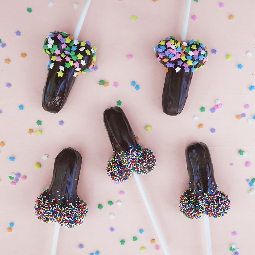 Dark Chocolate Cock Pops