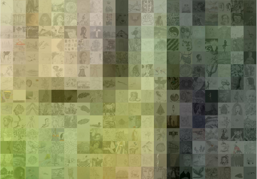 We Are Building A Giant Mosaic From 15,000 Drawings And Stories !