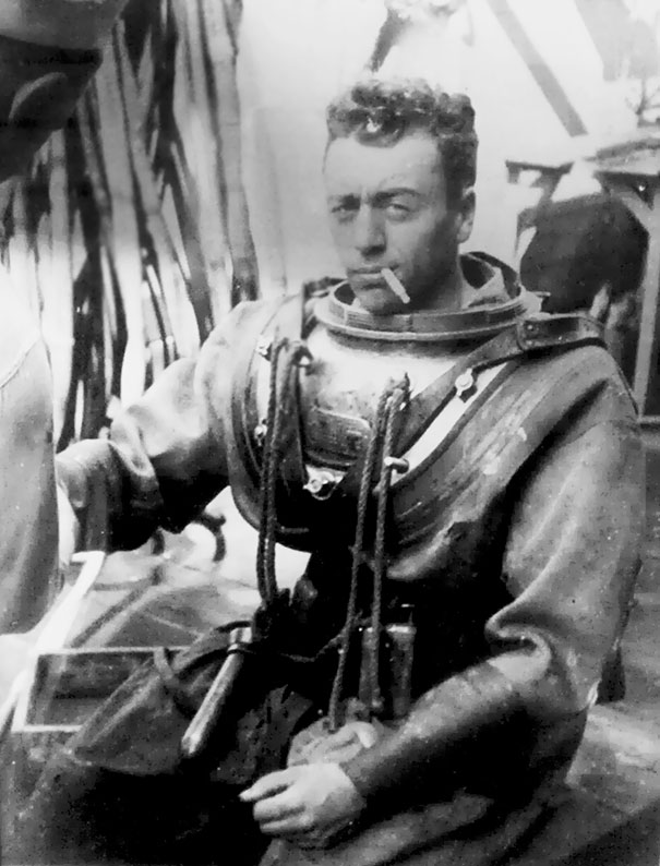 Apparently My Grandpa Was A Badass - He Dove Under Submarines In The North Atlantic Carrying Heavy Welding Equipment