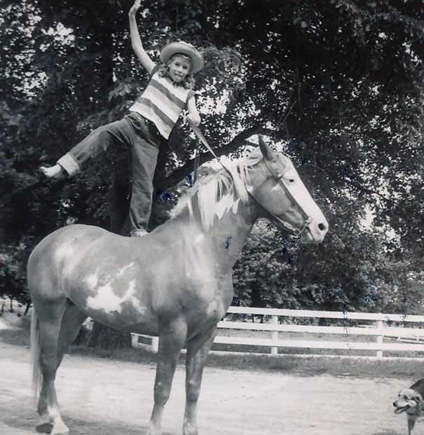 My Grandma On Her Horse