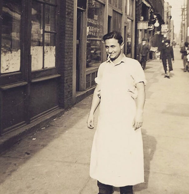 My Grandfather Outside His Butcher Shop In Downtown St. Louis In The 1940s. I Miss Him