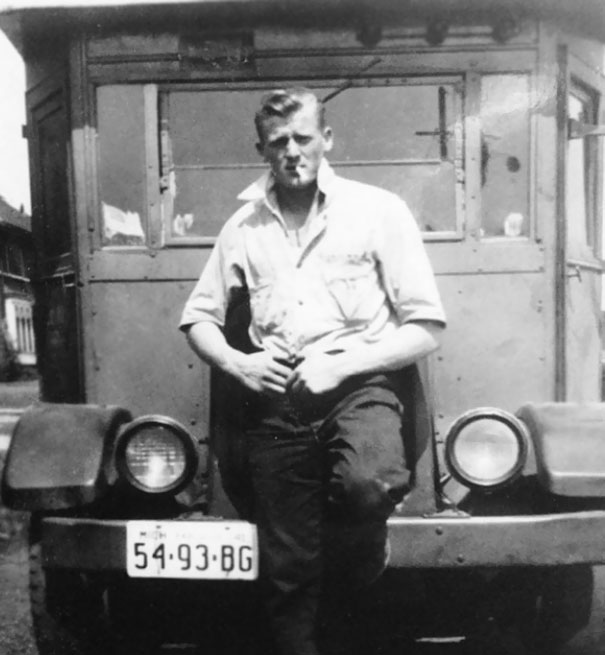 My Grandpa Would've Been 95-Years-Old Yesterday. Here He Is In The 1940s Looking Like A Boss