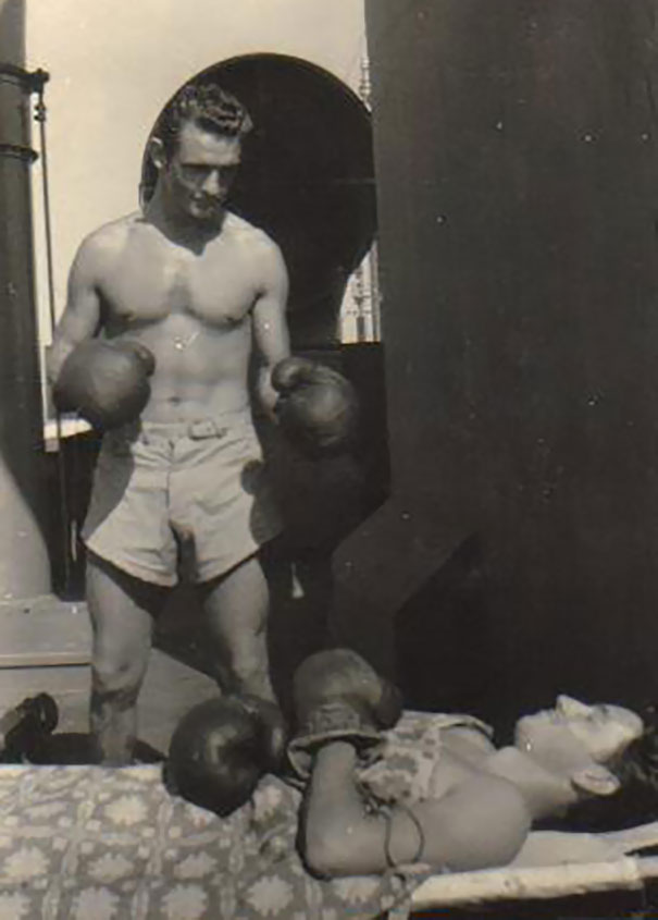 My Grandfather Was The Coolest Guy I've Ever Known. This Is Him After Winning A Boxing Match For The National Guard During WW2