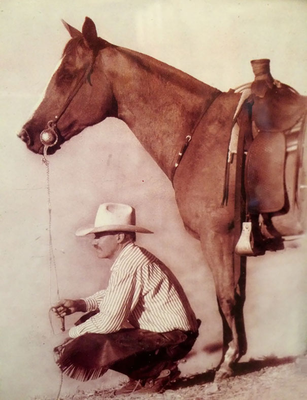 I'd Like To Share My Late (Badass) Grandpa. Taken In Ellensburg, Washington, On His Family's Settlement. Love You Gramps, Miss You So Much. Circa 1950's I Believe