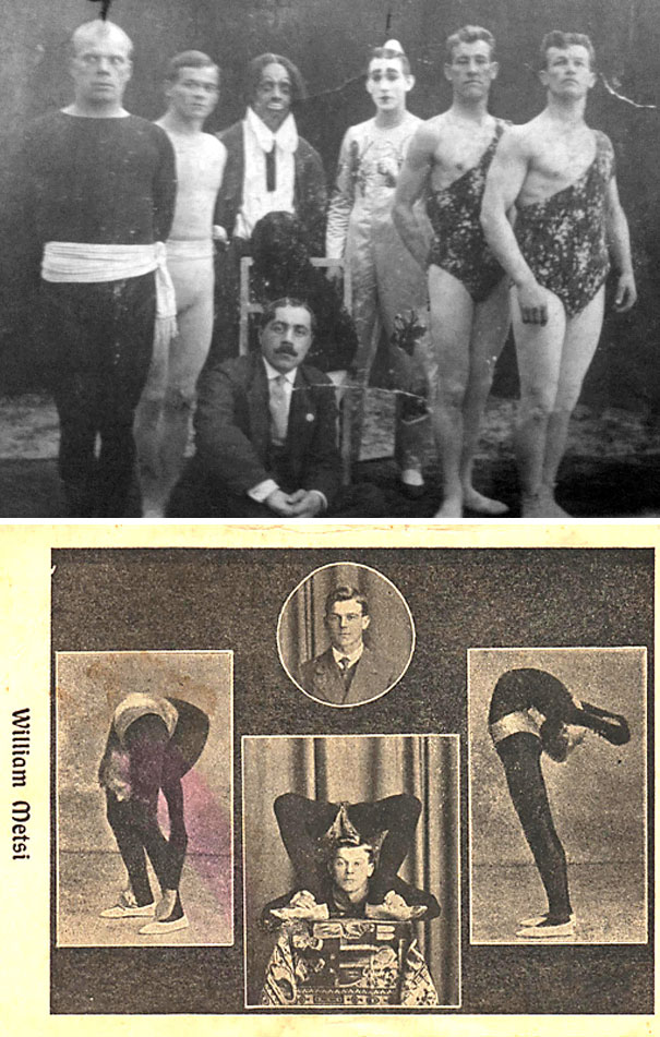 I Found Out That My Grandfather Was In Circus (Second Man On The Left). He Was Wilhelm Metz, The Most Flexible Man In The Europe. I Can't Even Touch My Toes With The Tip Of My Fingers, So It Does Not Seem To Run In The Family