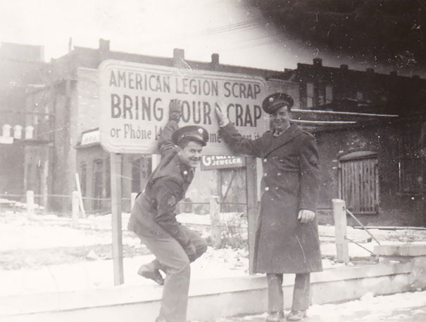 My Grandfather & His Friend, Circa 1942