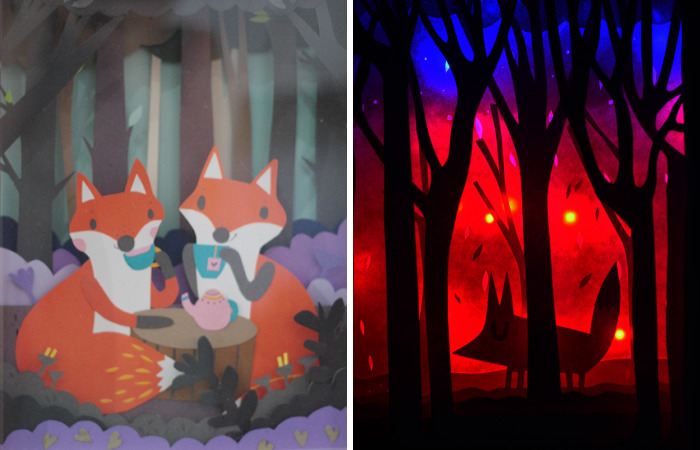 I Made Paper Dioramas Inspired By Nature And Animals