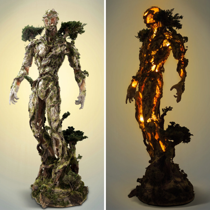 Artist Combines Nature And Technology In His Latest Sculpture Of Modern-Day Protector
