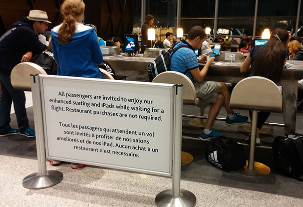 Seen At The Airport In Toronto. This Is The Way It Should Be