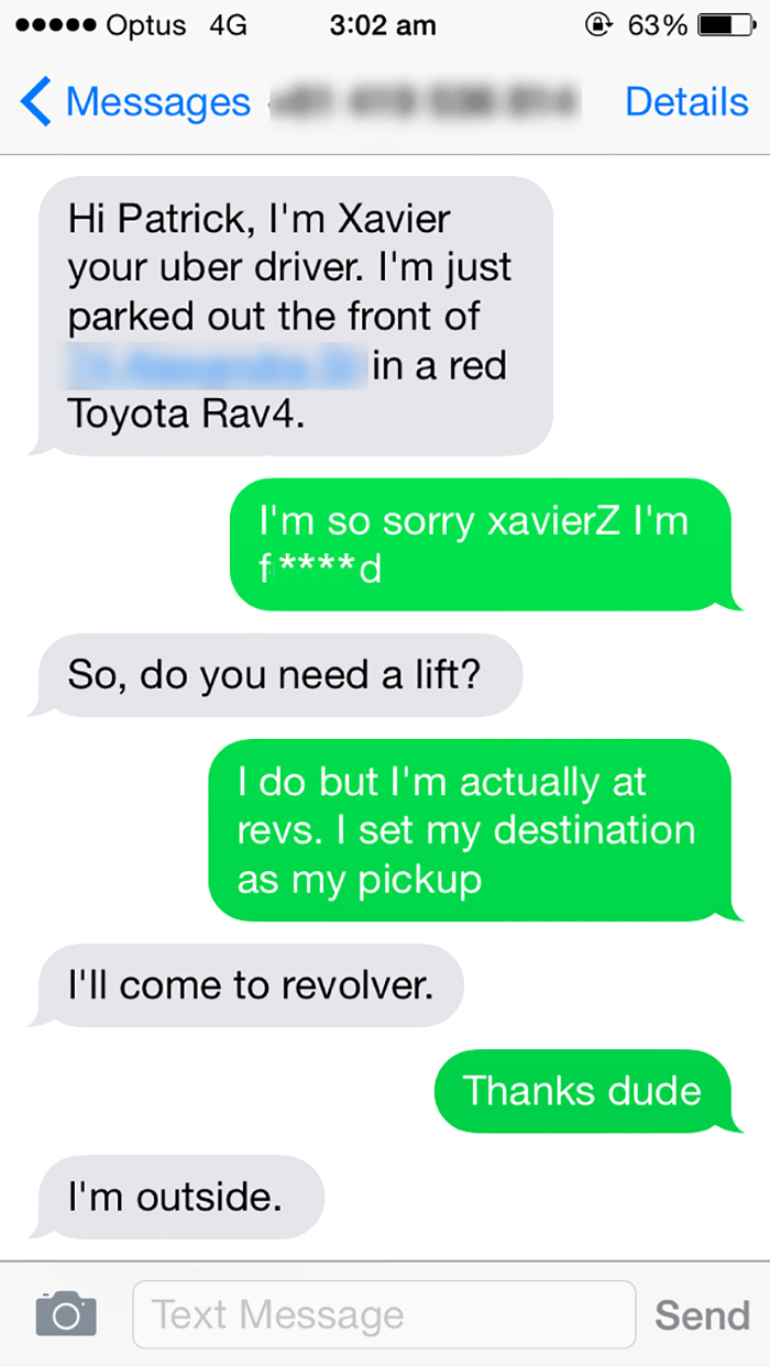 So I Got An Uber Last Night