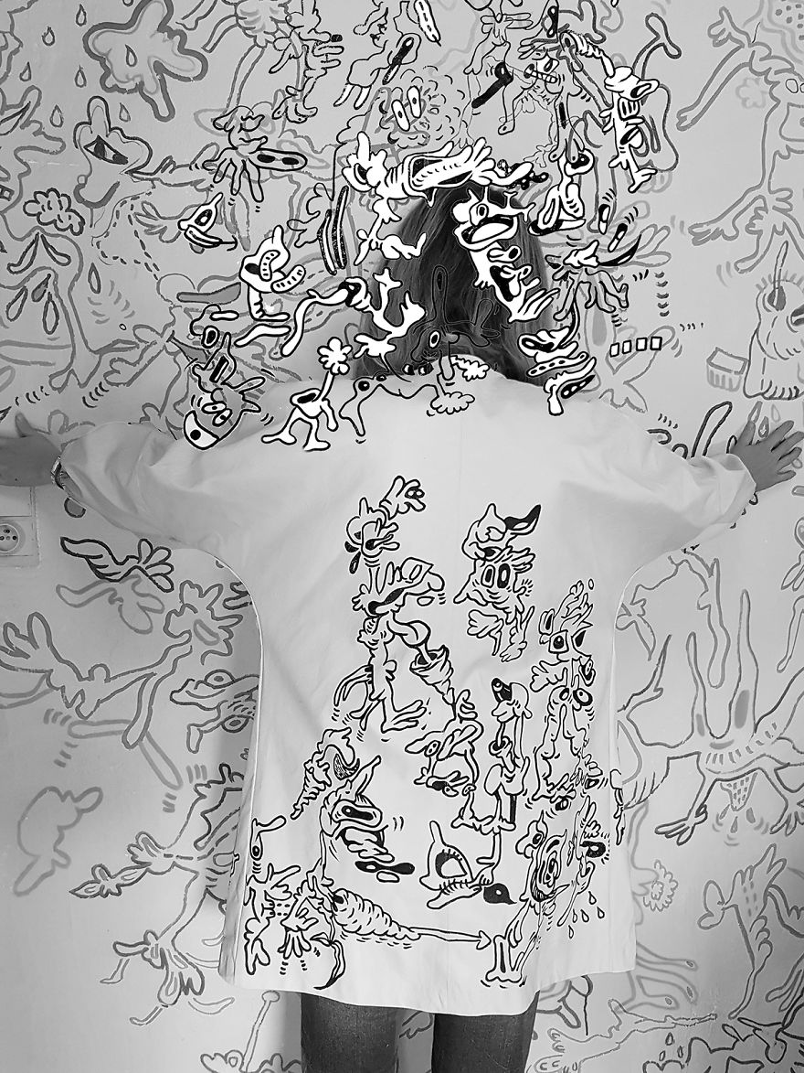 After Drawing On All The Walls Of My House, I Am Now Doodling On All My Clothes And Shoes After Drawing On All The Walls Of My House, I Am Now Doodling On All My Clothes And Shoes