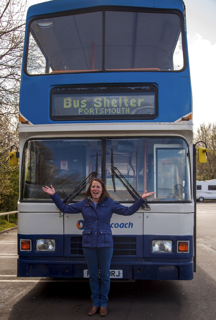 Woman Transforms Double-Decker Bus Into Shelter For Homeless, And Here's How It Looks From Inside Woman Transforms Double-Decker Bus Into Shelter For Homeless, And Here's How It Looks From Inside