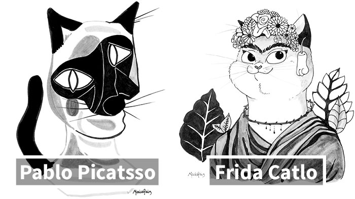 I Created Meowdern Art By Mixing Classical Art With Cats