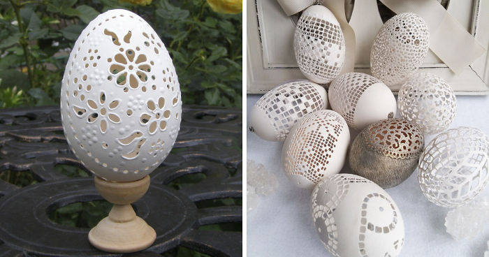 I Spend Hours Carving Eggshells Into The Most Fragile Artworks