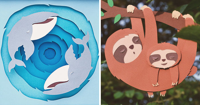 I Made These Papercut Illustrations For My Daughter’s Room
