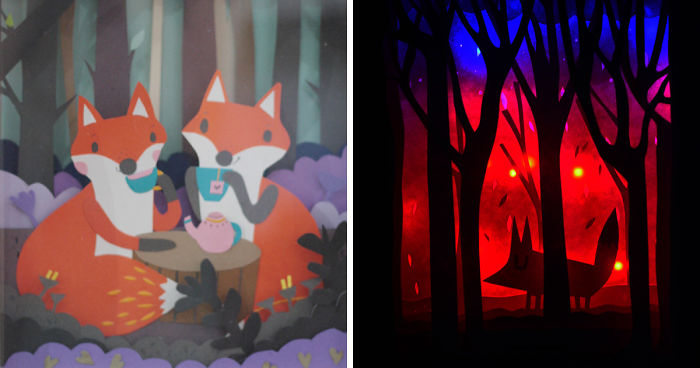 I Made Paper Dioramas Inspired By Nature And Animals
