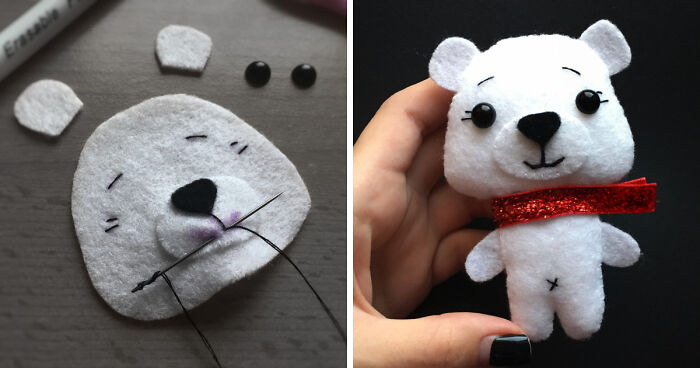 How To Sew A Felt Polar Bear Explained In 12 Simple Steps