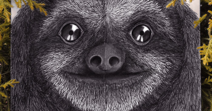 I Combine Endangered Animals With Leaves To Show That They Belong In Nature