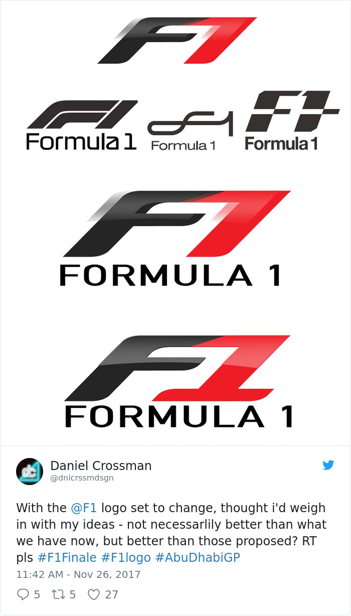 Formula 1 Changes Their 24-Year-Old Logo, Probably Doesn't Expect Reaction Like This