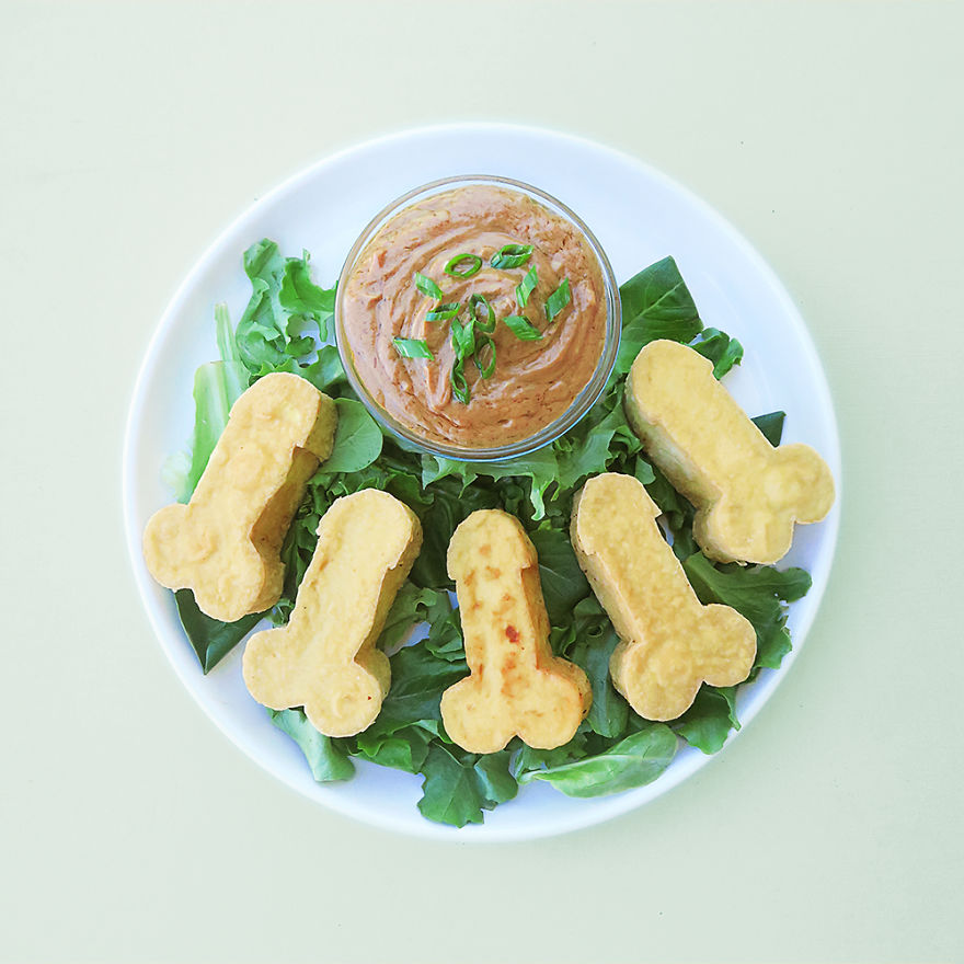 Fried Tofu With Peen-Nut Sauce