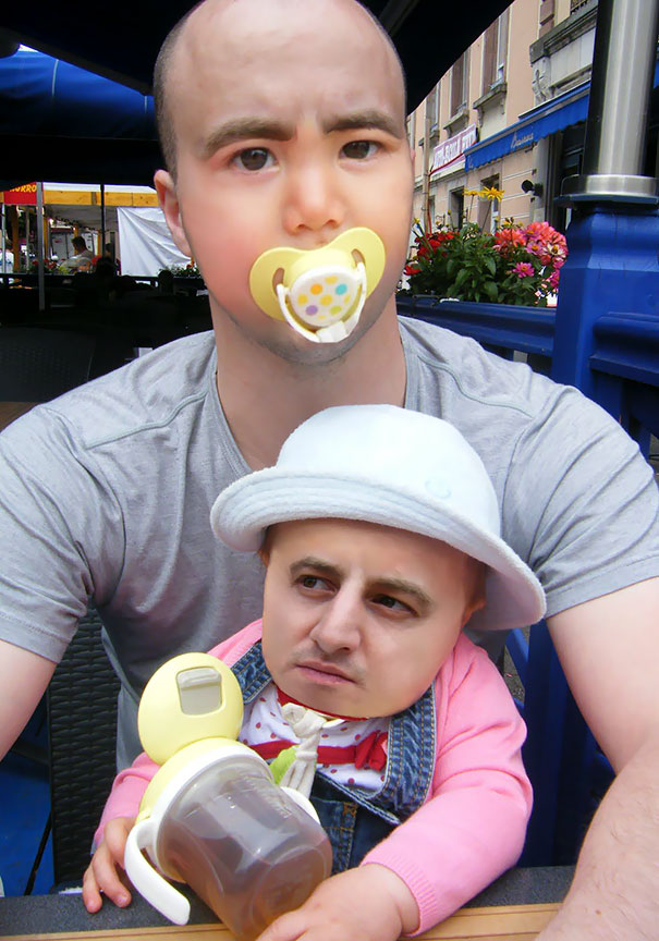 My First Face Swap. Daughter And I