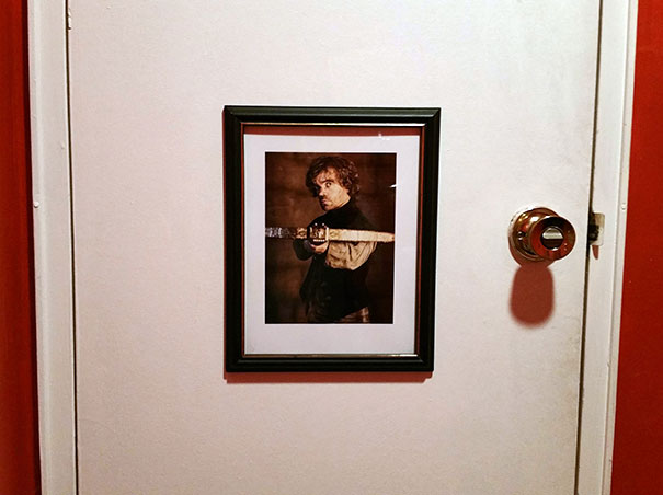 Girlfriend Let Me Decorate The Guest Bathroom. This Is Now The View From The Toilet