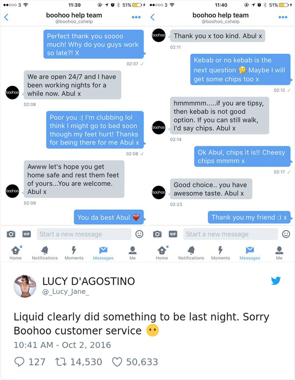 Chatting With Abul From Boohoo Customer Service