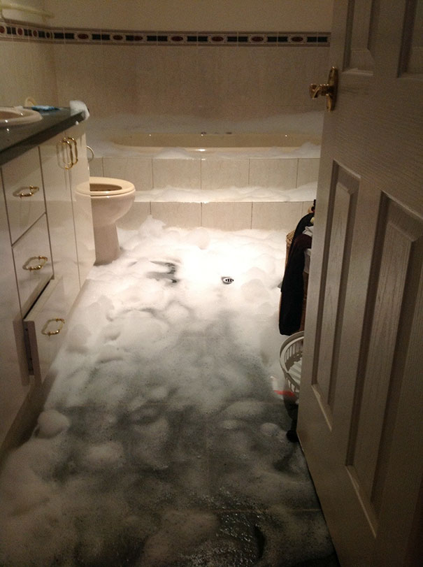 Came Home Drunk And Decided To Have A Bath, This Is This Is The Result
